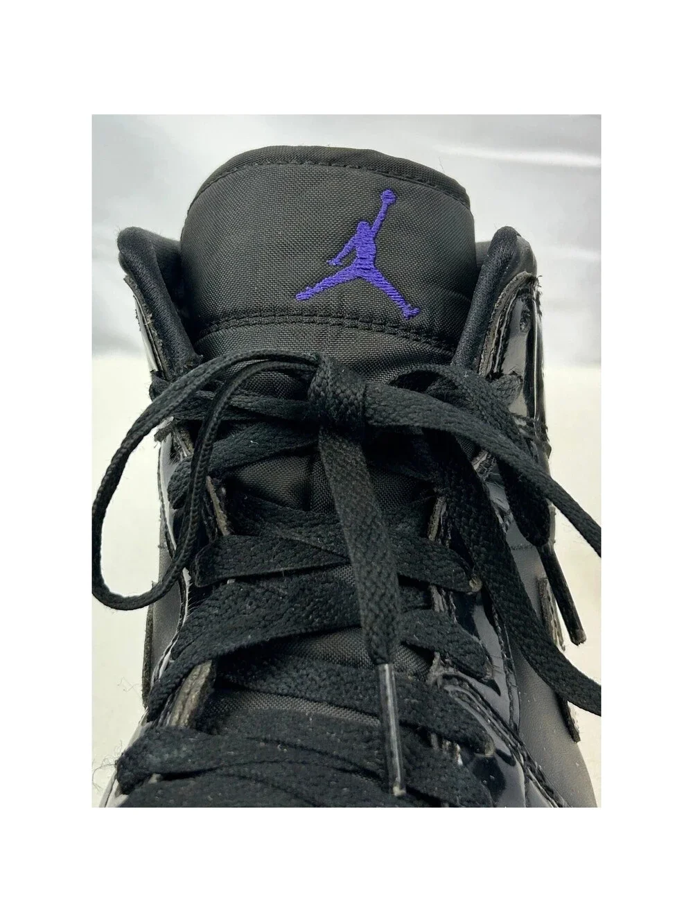 Air Jordan 1 Mid DV1308-004 Black Leather Men's Size 9 Shoes